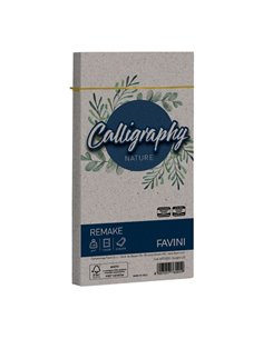 25 buste Calligraphy Remake 120gr 110x220mm scoglio Favini A57U253