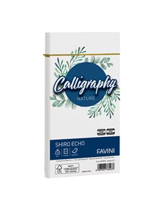 25 buste Calligraphy Shiro Eco 120gr 110x220mm gesso Favini A570904