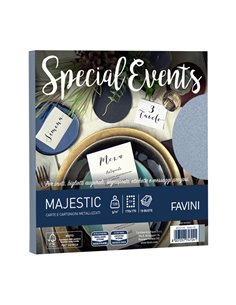 10 buste Special Events 120gr 170x170mm argento 03 Favini A57U118