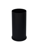Portaombrelli Steel con vaschetta interna 22L in acciaio nero Stilcasa 581/N