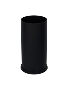 Portaombrelli Steel con vaschetta interna 22L in acciaio nero Stilcasa 581/N