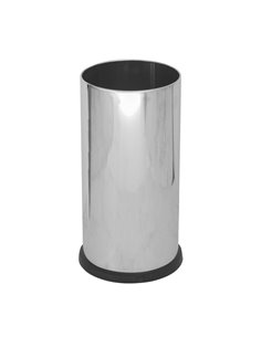 Portaombrelli Steel con vaschetta interna 22L in acciaio inox lucido Stilcasa 581/A