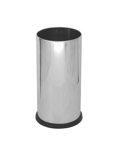 Portaombrelli Steel con vaschetta interna 22L in acciaio inox lucido Stilcasa 581/A