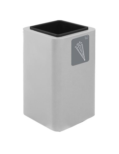 Portaombrelli Cubo 38x38x65cm in acciaio bianco Stilcasa PU90F-B06
