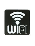 Pittogramma Wifi 16x16cm PVC nero/bianco Stilcasa PR23-WF