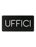 Pittogramma Uffici 32,5 x 16cm PVC nero/bianco Stilcasa PR25-UF