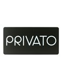 Pittogramma Privato 32,5 x 16cm PVC nero/bianco Stilcasa PR26-PR