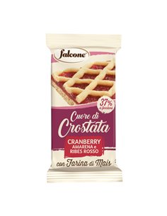 Cuor di crostata cranberry, amarena e ribes rosso 60gr Falcone 01-0411 Dolciaria Falcone SNACK DOLCI-SALATI