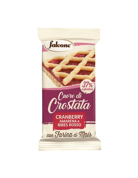 Cuor di crostata cranberry, amarena e ribes rosso 60gr Falcone 01-0411 Dolciaria Falcone SNACK DOLCI-SALATI
