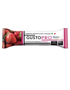 Barretta proteica GustoPro 40gr cioccolato bianco e fragola Falco 01-0401 Falco SNACK DOLCI-SALATI
