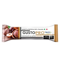Barretta proteica GustoPro 40gr cioccolato al latte e nocciola Falco 01-0400