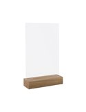 Portadepliant con base in legno massello A4 -21x30cm Lebez 81004