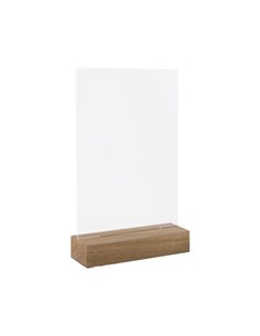 Portadepliant con base in legno massello A4 -21x30cm Lebez 81004 LEBEZ PORTADEPLIANT DA TAVOLO