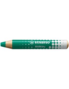 Astuccio 4 matitoni per lavagne STABILO MARKdry + temperino + panno microfibra 648/4 STABILO CANCELLINI E KIT PER LAVAGNE 2