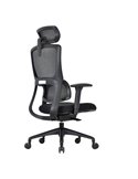 Poltrona semidirezionale Balance CH3255 nero in rete c/braccioli CH3255