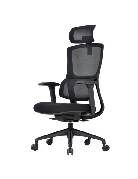 Poltrona semidirezionale Balance CH3255 nero in rete c/braccioli CH3255 Unisit SEDUTE DIREZIONALI