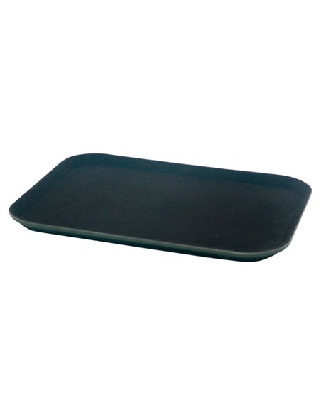 Vassoio antiscivolo in polipropilene 25x35cm nero Leone T5020