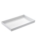 Vassoio Venezia in melamina GN 1/3 - 32,5x17,6x6cm bianco Leone T8451