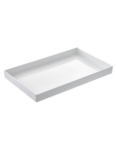 Vassoio Venezia in melamina GN 1/3 - 32,5x17,6x6cm bianco Leone T8451