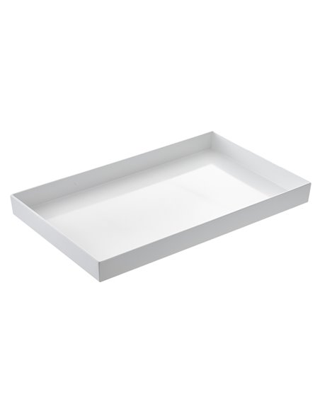 Vassoio Venezia in melamina GN 1/3 - 32,5x17,6x6cm bianco Leone T8451