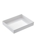 Vassoio Venezia in melamina GN 1/2 - 32,5x26,5x6cm bianco Leone T8453