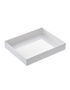 Vassoio Venezia in melamina GN 1/2 - 32,5x26,5x6cm bianco Leone T8453