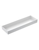 Vassoio Venezia in melamina GN 2/4 - 53x16,2x6cm bianco Leone T8455