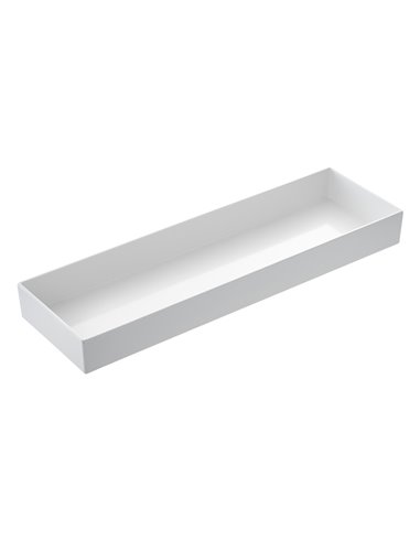 Vassoio Venezia in melamina GN 2/4 - 53x16,2x6cm bianco Leone T8455 LEONE ACCESSORI PER IL BUFFET