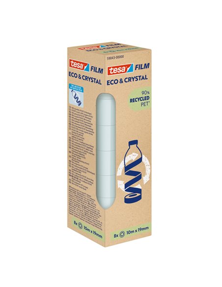 Torre 8rt ecocrystal 19mmx10m TesaFilm 59043-00000-00