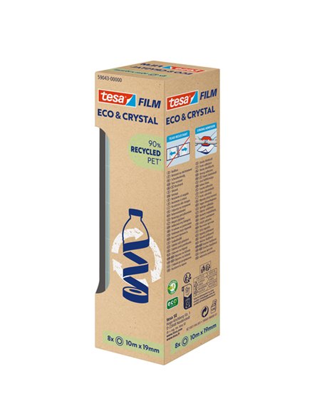 Torre 8rt ecocrystal 19mmx10m TesaFilm 59043-00000-00