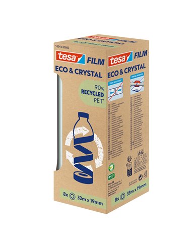 Torre 8rt ecocrystal 19mmx33m TesaFilm 59044-00000-00