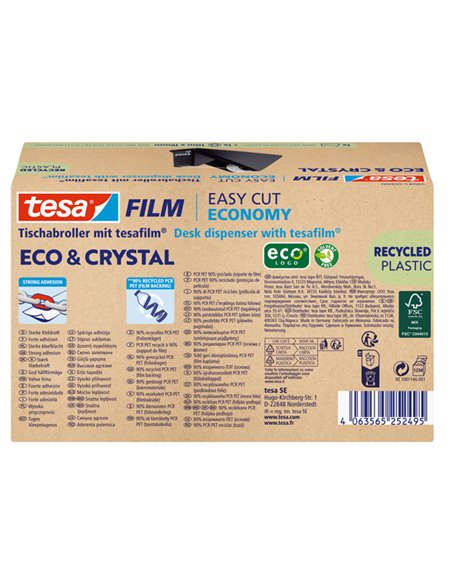 Dispenser easy cut Ecocrystal + 1rt19mm x 10m TesaFilm 59045-00000-00
