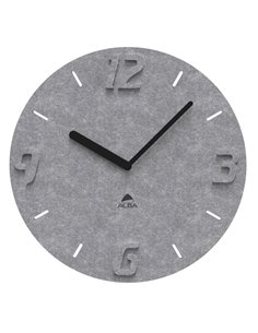 Orologio da parete PET effetto 3D Ø30cm grigio Alba HORPET G