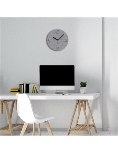 Orologio da parete PET effetto 3D Ø30cm grigio Alba HORPET G