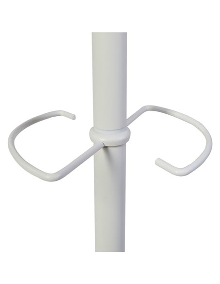 Appendiabiti a 6 ganci + 3 miniganci 175cm bianco/legno Music Alba PMMUSIC BC