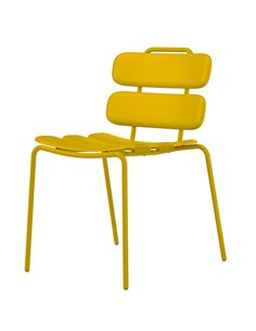 Seduta collettivitA' Lemon s/braccioli giallo Unisit LEM/GI