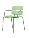 Seduta collettivitA' Lemon con braccioli verde Unisit LEB/VE