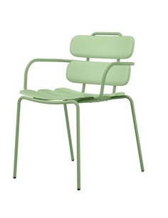 Seduta collettivitA' Lemon con braccioli verde Unisit LEB/VE