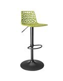 Sgabello Spider Gas base nero opaco / verde anice Grandsoleil S2800VABNO