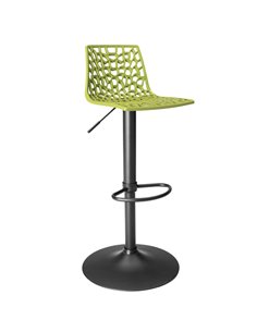 Sgabello Spider Gas base nero opaco / verde anice Grandsoleil S2800VABNO