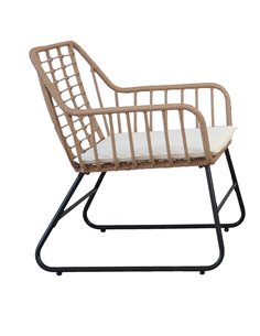 Salotto Cebu polyrattan color naturale - set 4 elementi S2251001 Garden Friend TAVOLI E SEDUTE DA ESTERNI 2