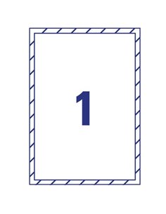 Adesivi per finestre in carta con pellicola 210x297mm 1adesivo/fg, laser Avery L9001-10 2