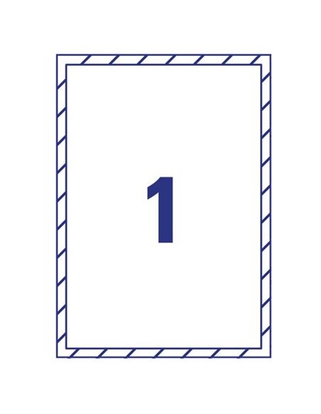 Adesivi per finestre in carta con pellicola 210x297mm 1adesivo/fg, laser Avery L9001-10