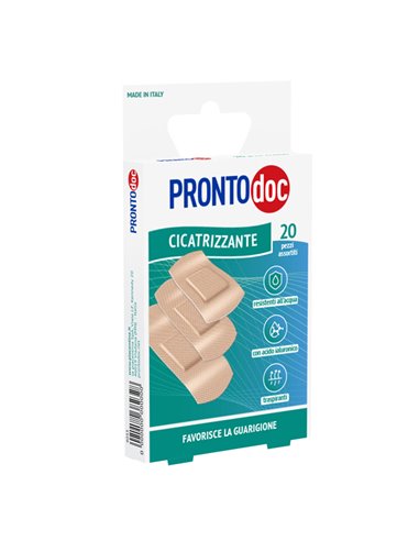 Scatola 20 cerotti cicatrizzanti con acido ialuronico assortiti ProntoDoc 4033