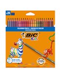 Astuccio 24 matite Evolution Stripes colori assortite BIC 9505251