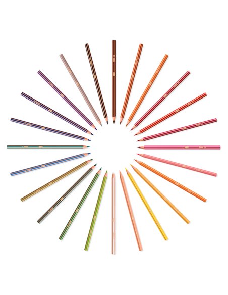 Astuccio 24 matite Evolution Stripes colori assortite BIC 9505251