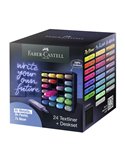 Deskset 24 evidenziatori Textliner 46 in colori assortiti Faber Castell 254602