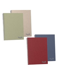 Quaderno Crush spiralato A4 60fg 80gr 1rigo colori assortiti Favini A2978C4