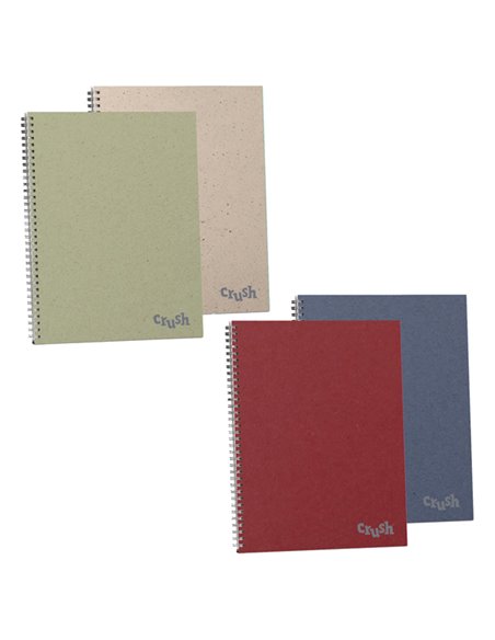 Quaderno Crush spiralato A4 60fg 80gr 1rigo colori assortiti Favini A2978C4