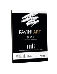 Blocco collato Black Favini Art 10fg 320gr A4 A42A104